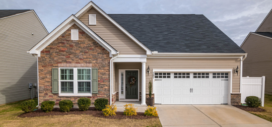 front of a craftsman home